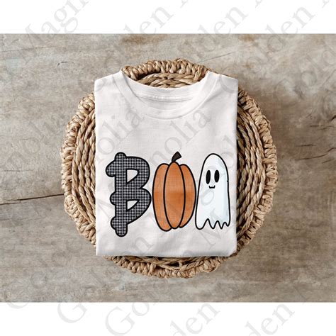 Boo Halloween Png Pumpkin Ghost Cute Design Kids Design - Etsy