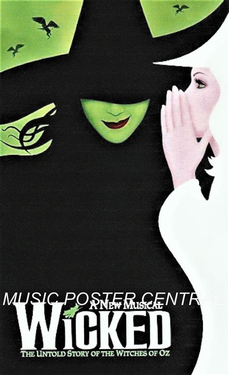 Wicked 2003 Broadway Musical Poster - Etsy