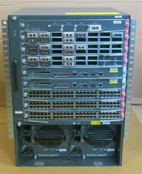 Cisco WS-C6509-E Chassis WS-SUP720-3B WS-X6748-GE-TX WS-X6716-10GE WS-X6704-10GE