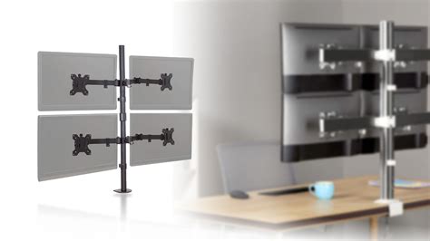 8 Best Quad Monitor Stands in 2023 - Techtouchy