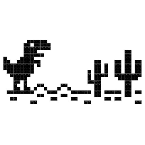 T-Rex Game | Pixel art grid, Easy pixel art, Cross stitch art