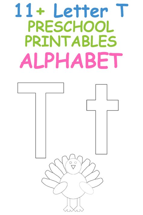 Free Letter T Templates: Worksheets and Coloring Pages - A Crafty Life