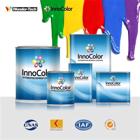 Best Quality White Pearl Automotive Paint Brands Innocolor Car Paint 2K Polyurethane Clearcoat ...