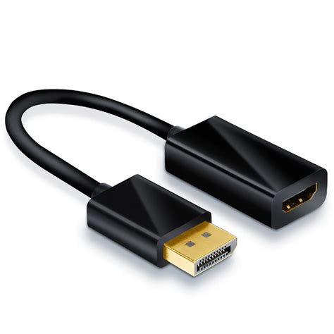 High Quality DP Displayport Male To HDMI Female Cable Video Converter Adapter for Laptop PC Free ...