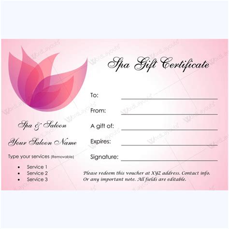 Bring in Clients with Spa Gift Certificate Templates