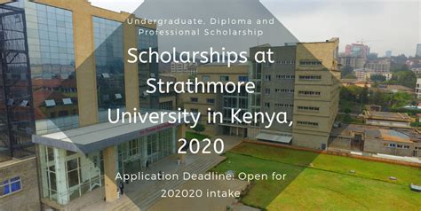 Scholarships at Strathmore University in Kenya, 2020