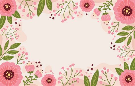 Vintage Pink Floral Background