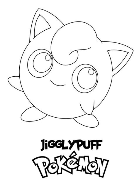 Pokemon Jigglypuff Coloring Page - Free Printable Coloring Pages for Kids