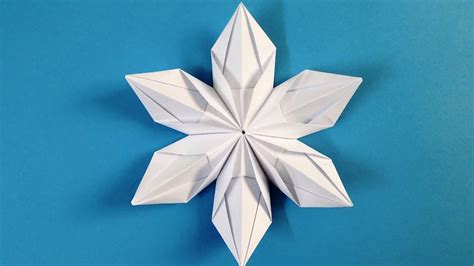 Origami snowflake How to make Beautiful 3D SnowFlakes Origami | Snowflake origami, Origami ...