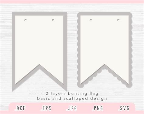 Banners SVG, Pennant Svg, Bunting Flag Svg, Banner Cut File For Cricut And Silhouette, Pennant ...