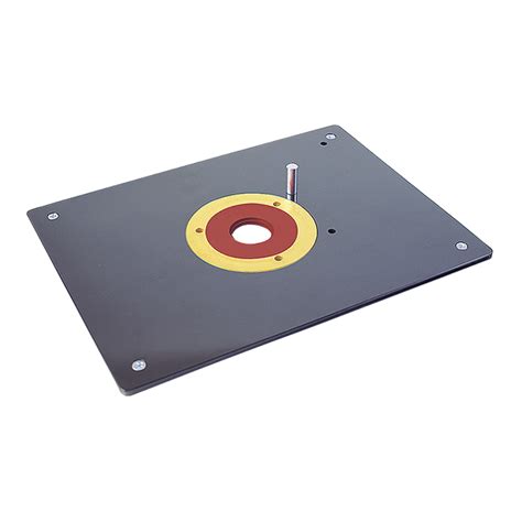 Phenolic Router Table Insert Plate 9-1/32 x 12-3/32 with Rings