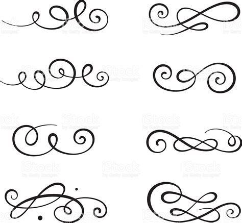 Calligraphy Swirls Vector at Vectorified.com | Collection of Calligraphy Swirls Vector free for ...