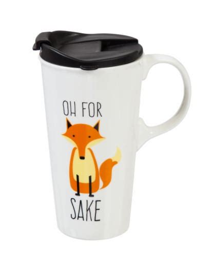 Evergreen Ceramic Travel Mug 17oz. Fox Sake, One Size - Pick ‘n Save