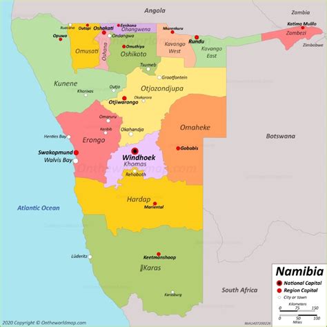 Namibia Map | Maps of Namibia