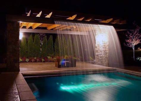 Top 60 Best Pool Waterfall Ideas - Cascading Water Features