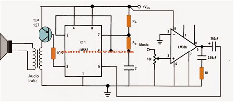 Class D Amplifier Circuit Using IC 555 | Circuit Diagram Centre