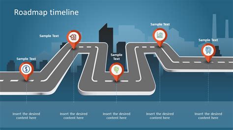 Animated Isometric Roadmap PowerPoint Timeline Template - SlideModel