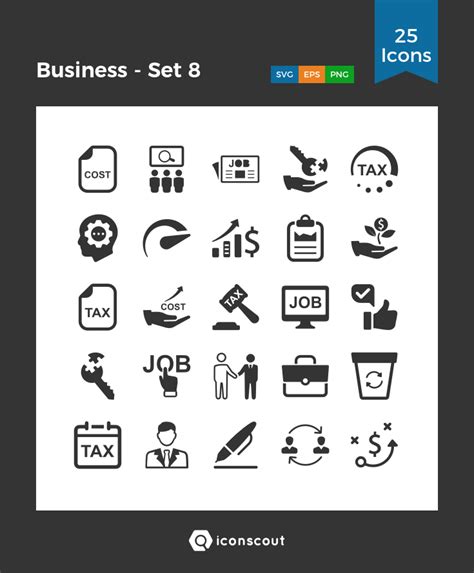 Business - Set 8 Icon Pack - 25 Free Download Business Icons | IconScout