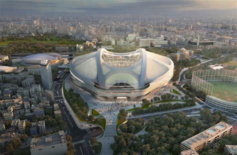 Kengo Kuma wins bid for Tokyo’s Olympic stadium, Zaha Hadid speaks out Tokyo Olympic Stadium by ...