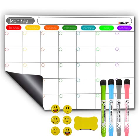 Robust Magnetic Weekly Planner