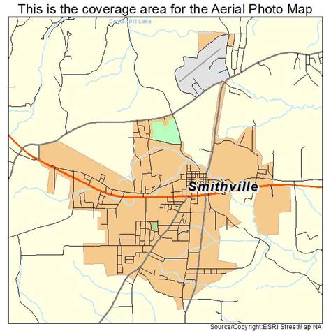 Aerial Photography Map of Smithville, TN Tennessee