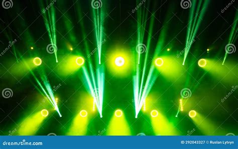 Colorful Concert Lights on Empty Stage Stock Image - Image of club, concert: 292043327