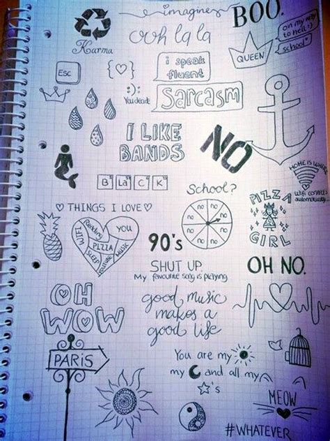 Journal Cute Notebook Doodles Tumblr - Kremi Png