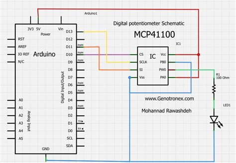 arduino uno - Digital Potentiometer not fading LED - Arduino Stack Exchange