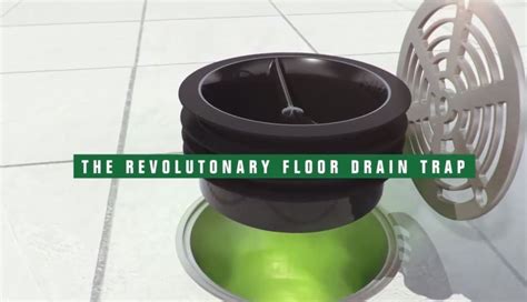 GREEN DRAIN - Inline Floor Drain Trap - 3" | Stop drain odors, sewer gases and fruit flies