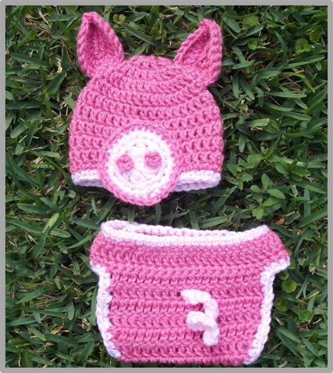 Baby Pig Hat and Diaper Cover Pattern ... Instant Download - Etsy