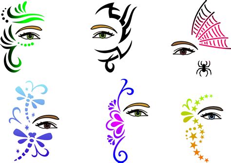 Face Paint Stencils Printable