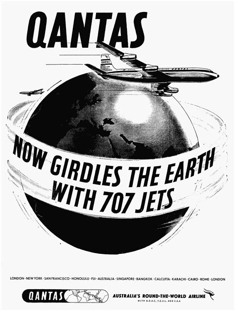 Qantas Enters The Jet Age With The Boeing 707