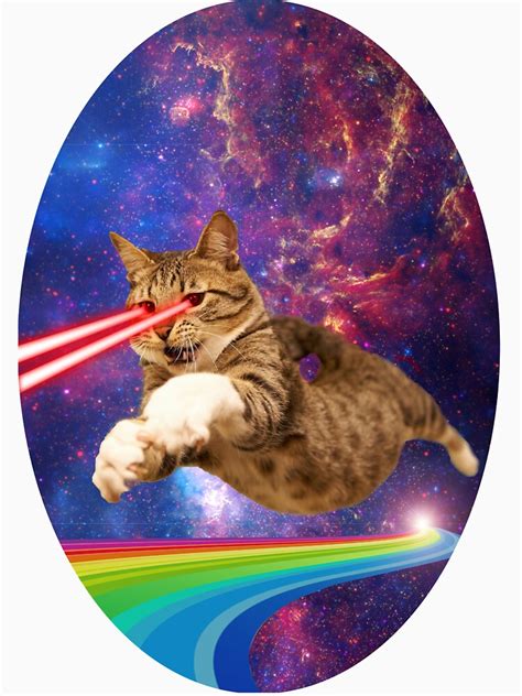 "Laser cat in space " T-shirt for Sale by MickeyRemnant | Redbubble | laser t-shirts - future t ...