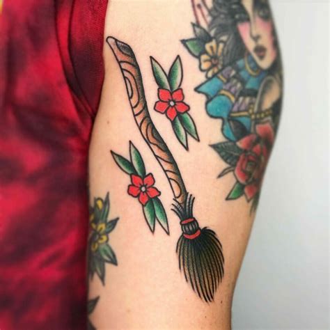 101 Best Witch Broom Tattoo Ideas That Will Blow Your Mind! - Outsons