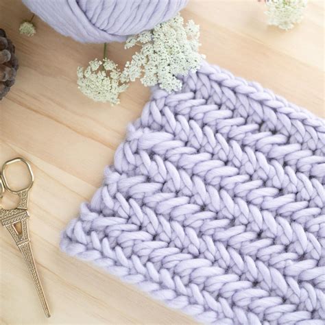 Herringbone Single Crochet Stitch | AllFreeCrochet.com