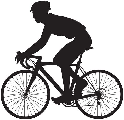 Bicycle Rider Silhouette at GetDrawings | Free download