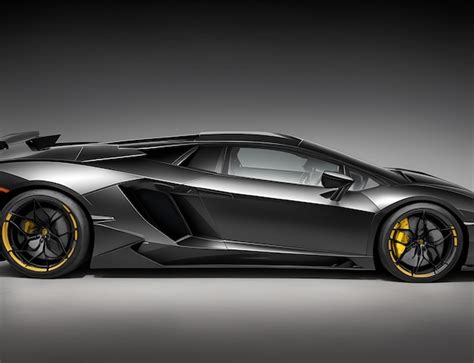 Premium AI Image | Lamborghini side view