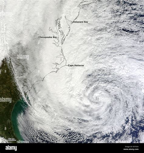 Satellite image of Hurricane Sandy 2012 Stock Photo - Alamy