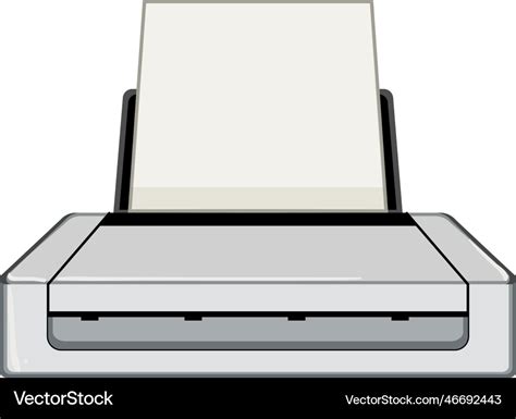 Office scanner document cartoon Royalty Free Vector Image