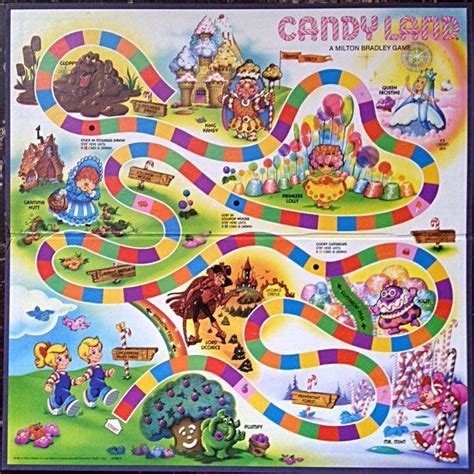 Printable Candyland Game Board - Printable Word Searches