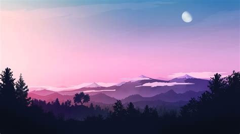 1920x1080 Evening Landscape Minimal 4k Laptop Full HD 1080P ,HD 4k Wallpapers,Images,Backgrounds ...