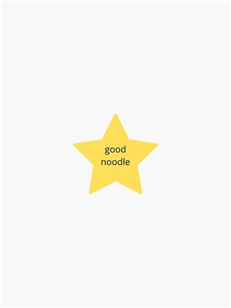 "good noodle star" Sticker for Sale by kkatieray | Redbubble