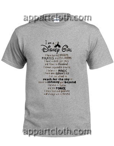 I Am A Disney Girl Quotes Funny Shirts - Funny America Shirts