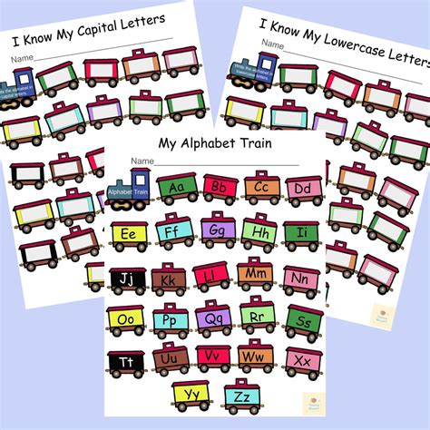 Alphabet Train Activity & Worksheet