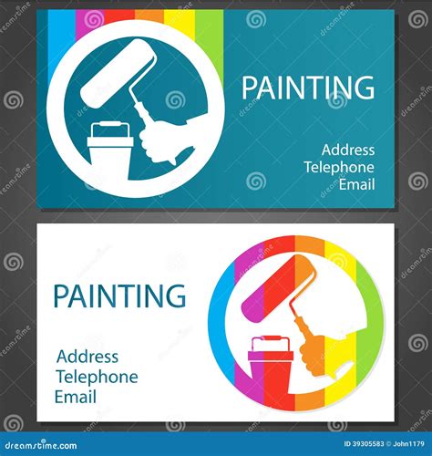 Painting Business Cards / Professional Painter Business Card Magnets Zazzle Com : Choose from ...