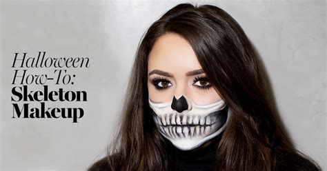 Skeleton Makeup Tutorial Halloween 2017: The Prettiest Skeleton Costume How-To | Glamour