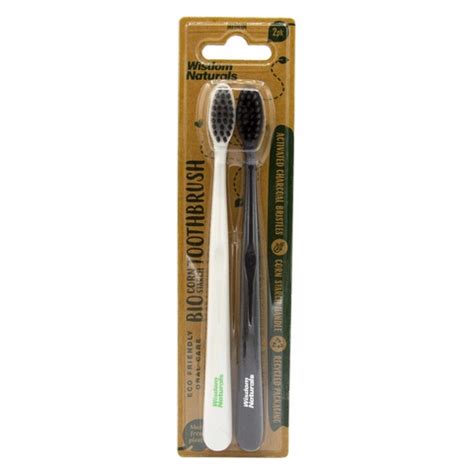 Wisdom 2 Pack Naturals Bamboo Toothbrush - Wisdom Brands Pty Ltd.