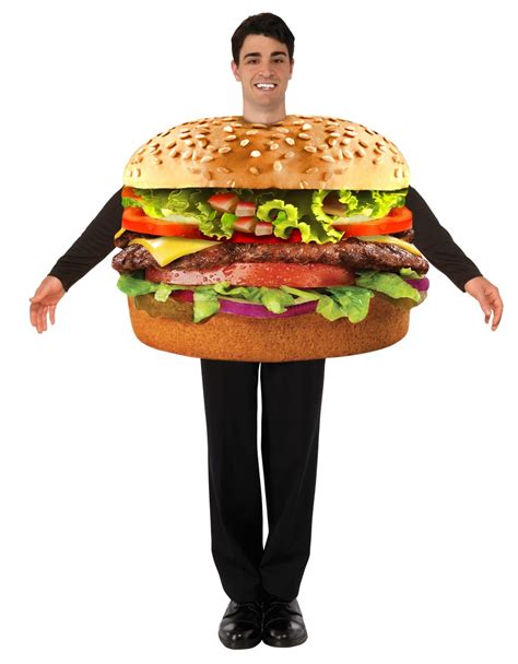 Hamburger Adult Costume - Screamers Costumes