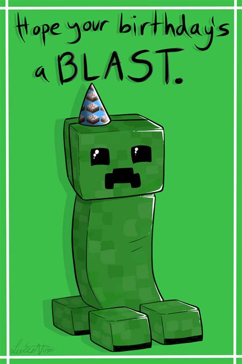 Minecraft Birthday Card Printable - Printable World Holiday