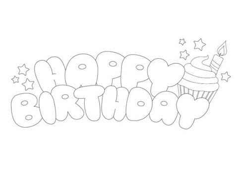 Happy Birthday Bubble Letters (3 Styles)